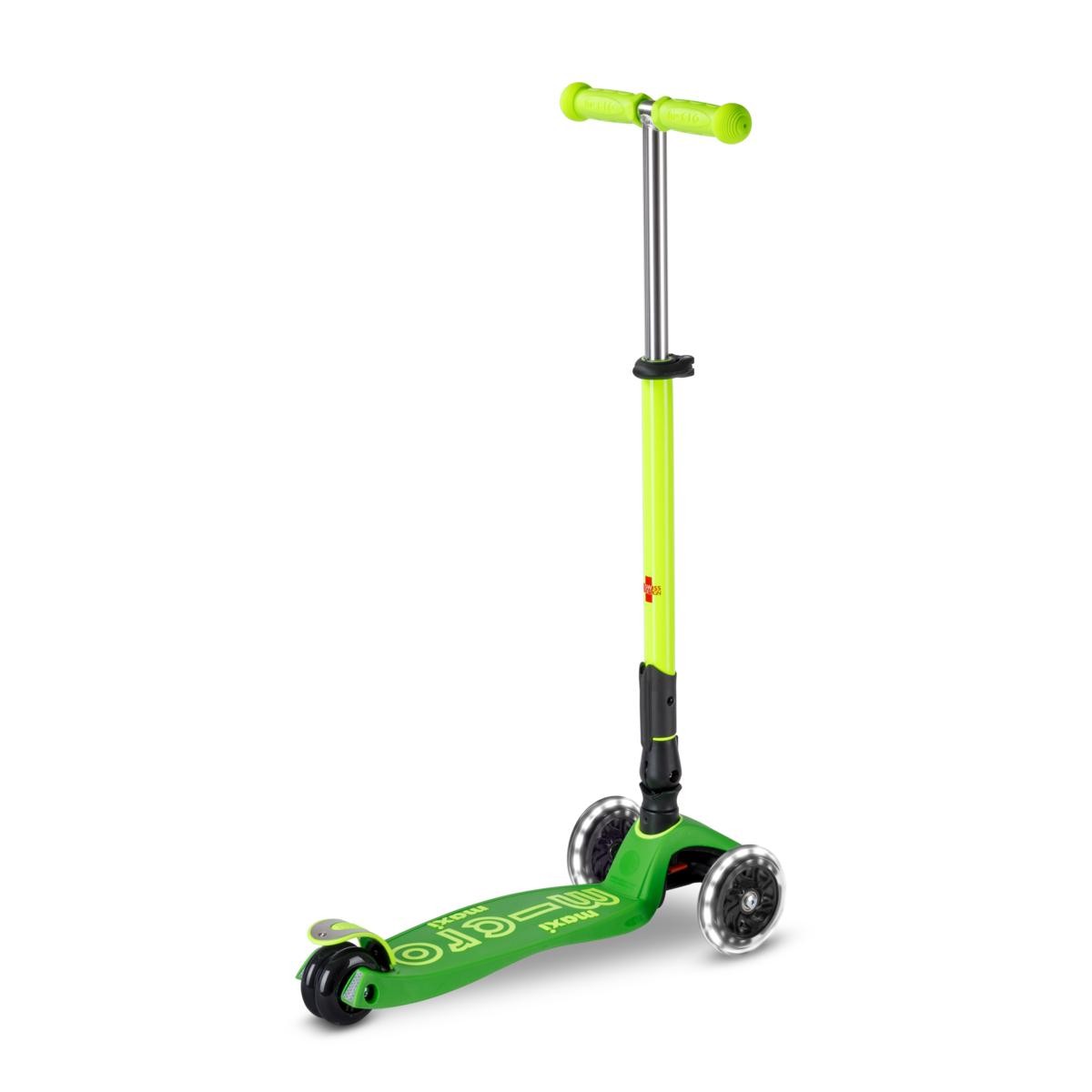 micro-maxi-micro-deluxe-pliable-led-vert-n-on-trottinette-3-roues-5-12-ans image 2