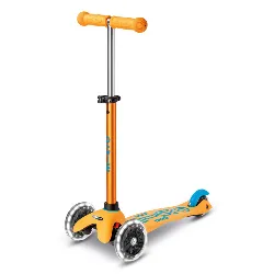 micro-mini-micro-deluxe-led-trottinette-enfant-abricot image 1