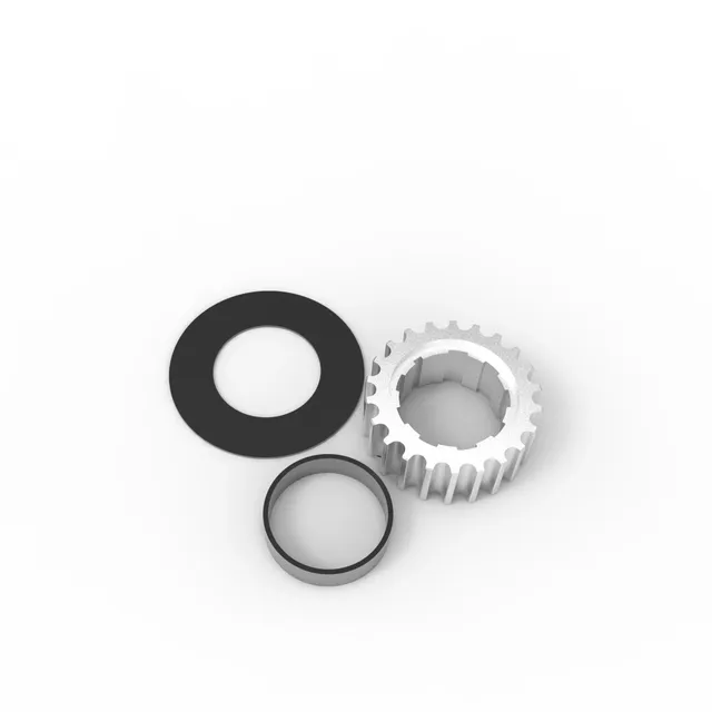 early-rider-kit-pignon-arri-re-cnc-22t-entretoises-argent-v5 image 1