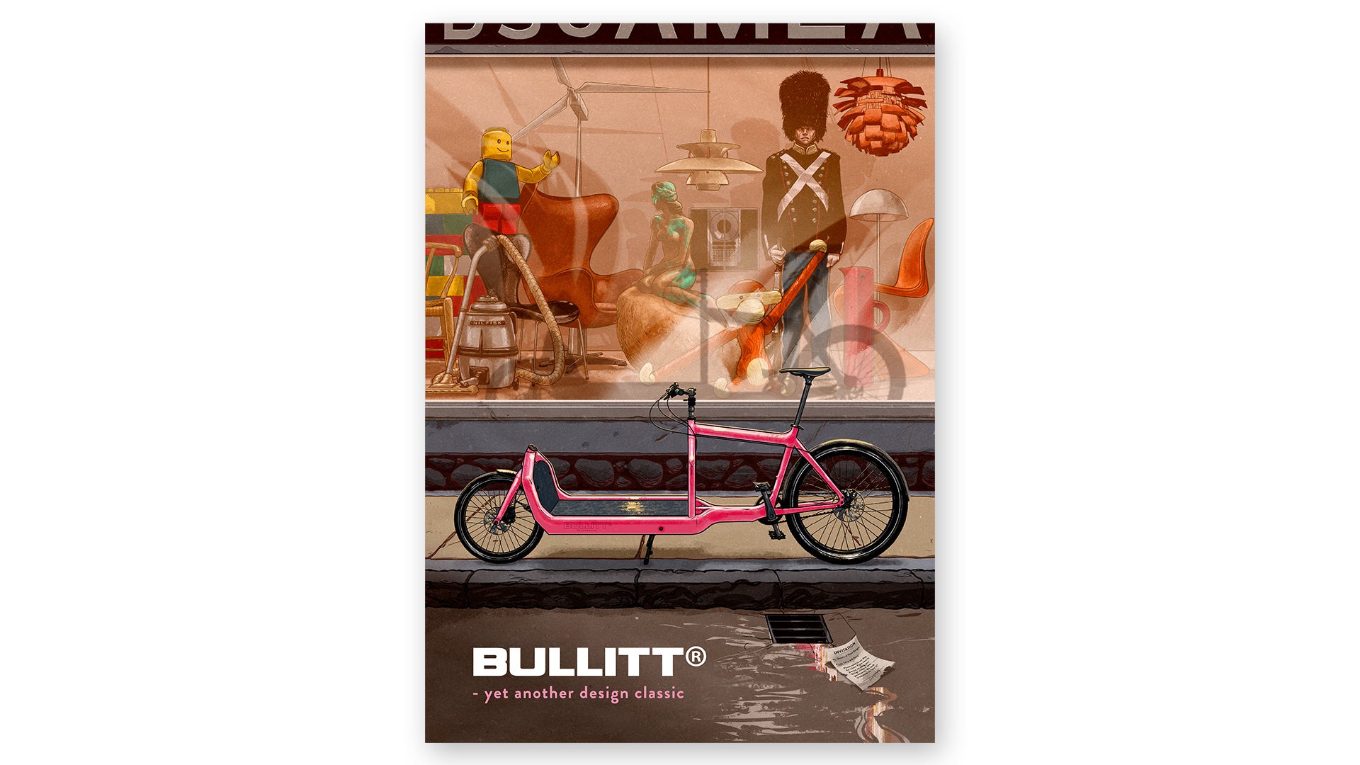 larry-vs-harry-bullitt-poster-design-avec-cadre-affiche-d-co image 1