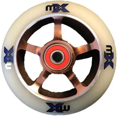 micro-trixx-roue-de-rechange-100-mm-pu-blanc-marron image 1