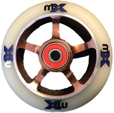 micro-trixx-roue-de-rechange-100-mm-pu-blanc-marron image 1