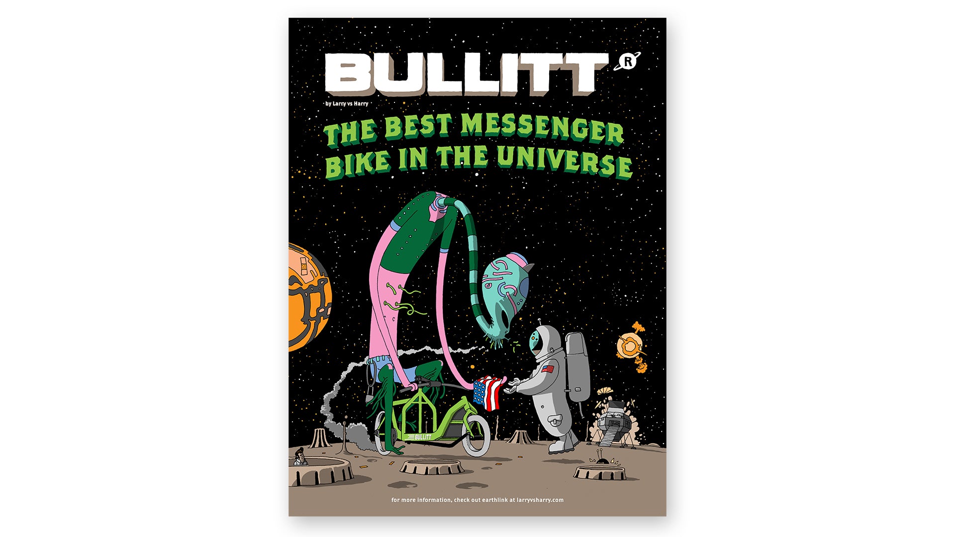 larry-vs-harry-bullitt-poster-messenger-affiche-avec-cadre image 1