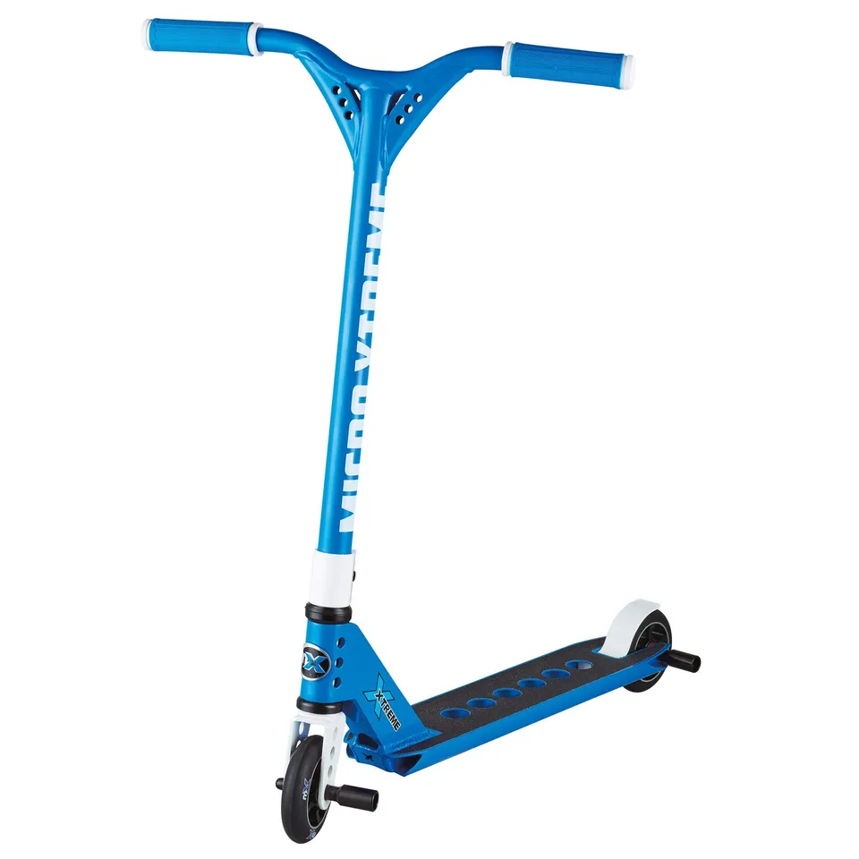 micro-trixx-bleu-blanc-trottinette-freestyle-2-roues-ados-adultes image 1