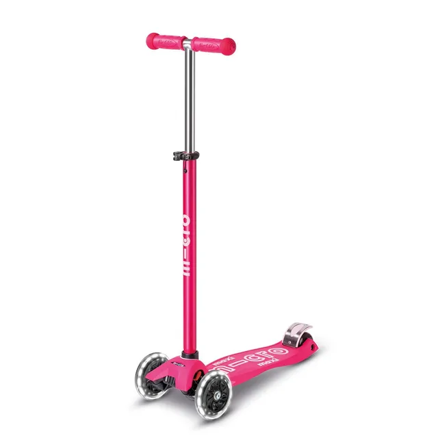 micro-maxi-micro-deluxe-led-trottinette-enfant-rose-5-12-ans image 1