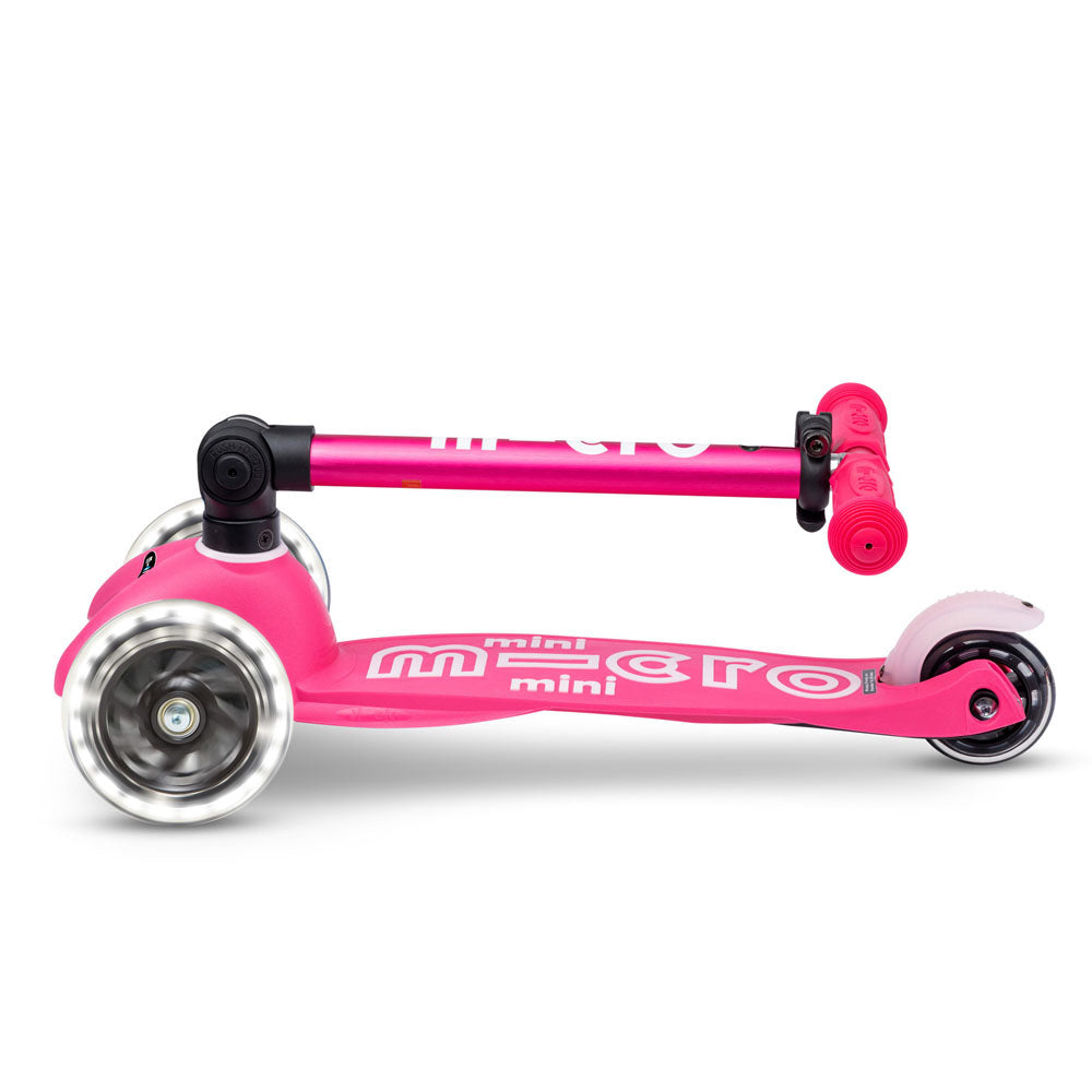 micro-mini-micro-deluxe-led-pliable-trottinette-3-roues-rose-1-5-ans image 4