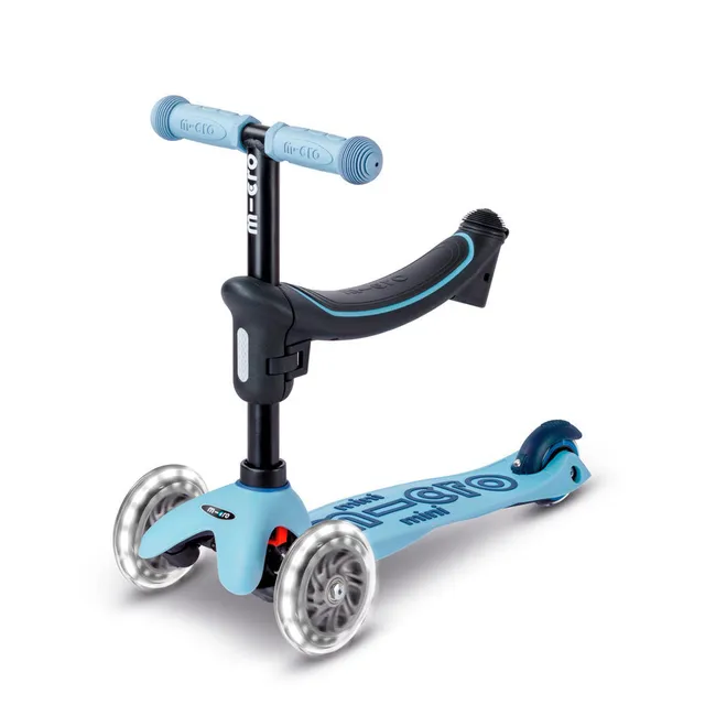 micro-mini2grow-led-bleu-clair-draisienne-et-trottinette-4-en-1-1-6-ans image 1