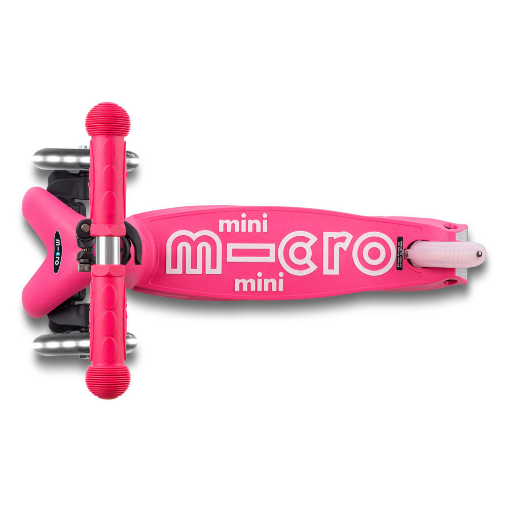 micro-mini-micro-deluxe-led-pliable-trottinette-3-roues-rose-1-5-ans image 2