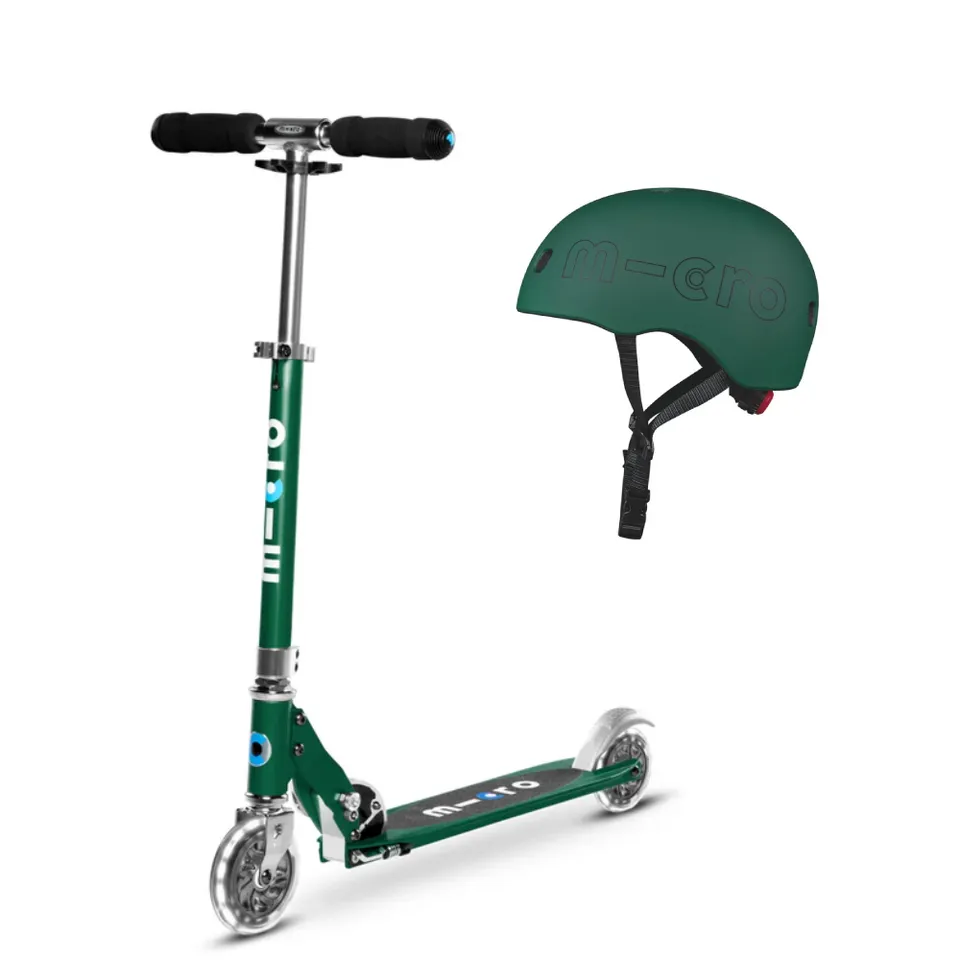 micro-bundle-sprite-vert-casque-avec-lumi-re-vert-mousse image 1