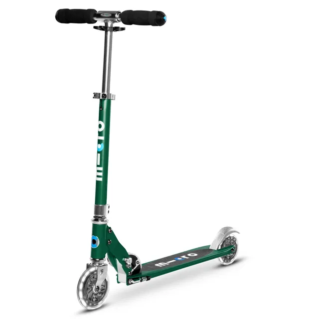micro-sprite-vert-roues-led-trottinette-2-roues-pliable image 1