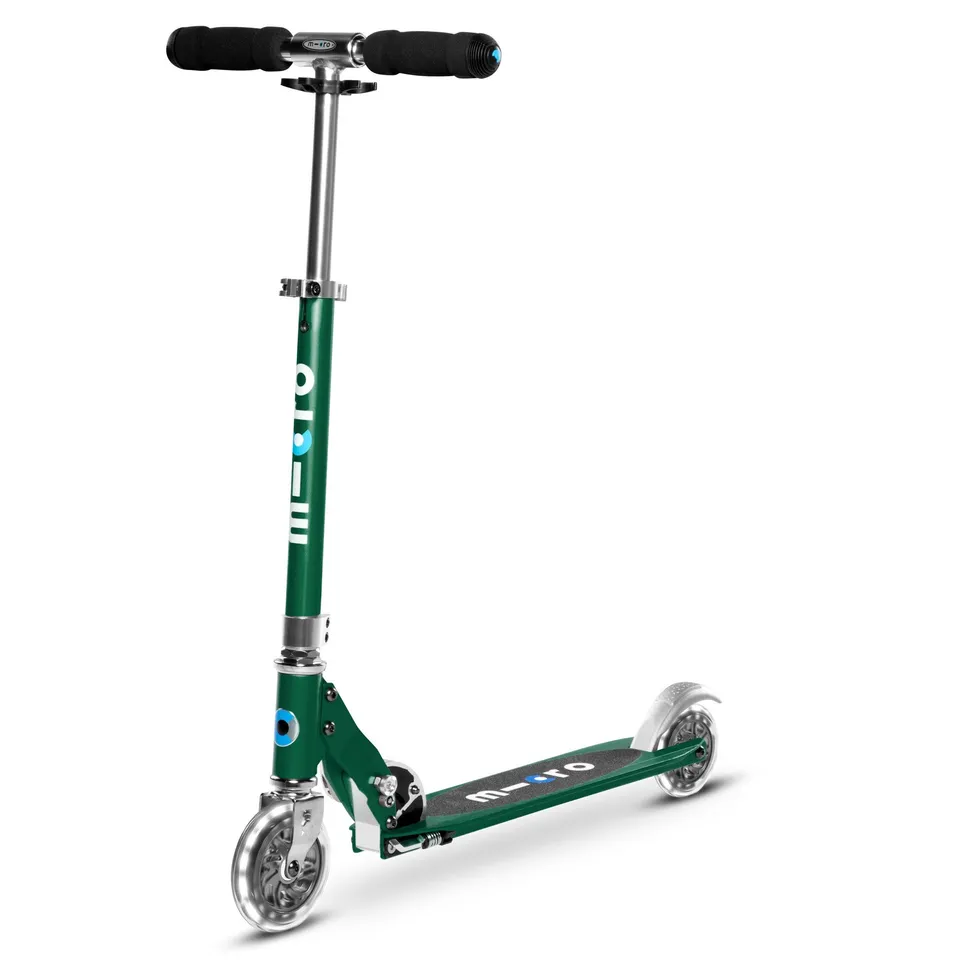 micro-sprite-vert-roues-led-trottinette-2-roues-pliable image 1