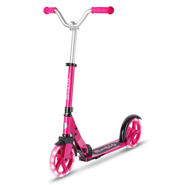 micro-cruiser-led-framboise-trottinette-enfant-2-roues-200-mm image 1