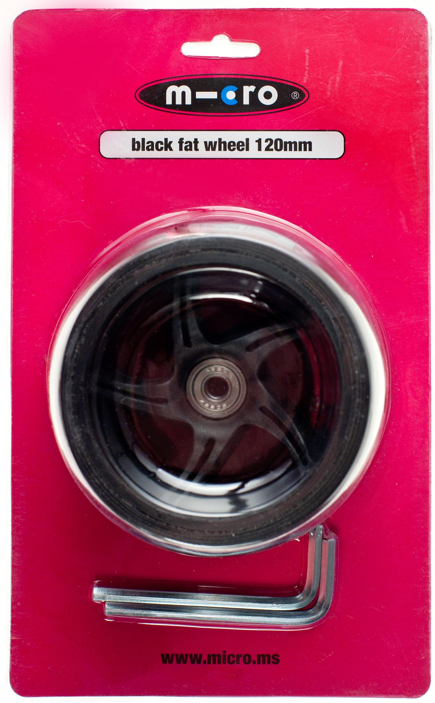 micro-roue-avant-pu-large-120-mm-de-rechange image 3