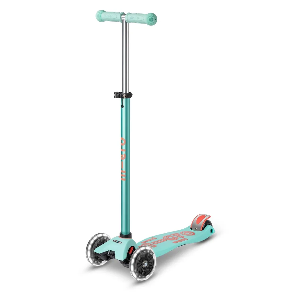 micro-maxi-micro-deluxe-led-menthe-trottinette-3-roues-enfant-5-12-ans image 1
