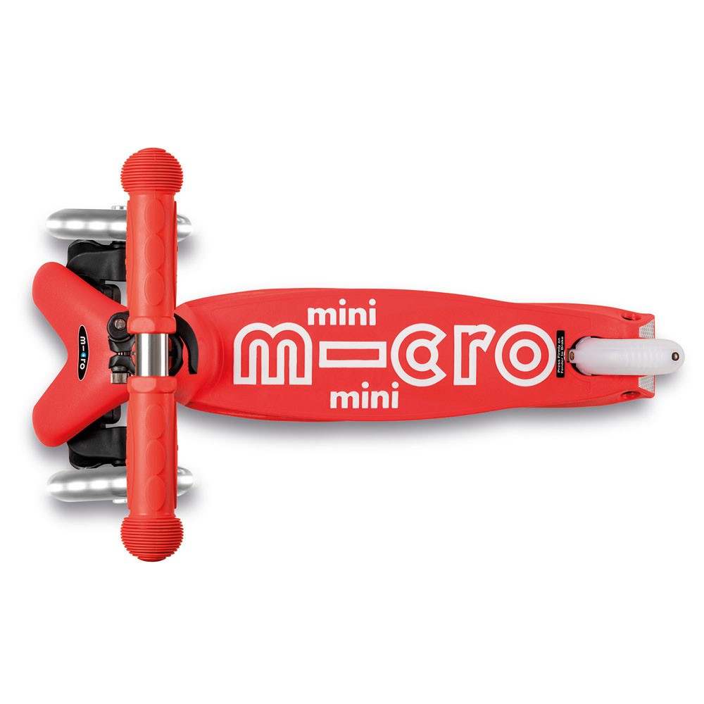 mini-micro-deluxe-led-rouge-trottinette-3-roues-2-5-ans image 2