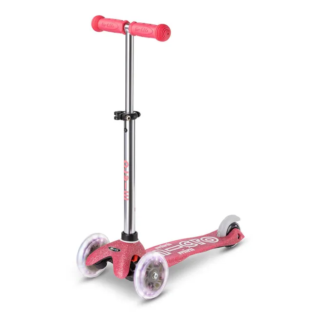 micro-mini-micro-deluxe-led-trottinette-enfant-rose-glitter image 1