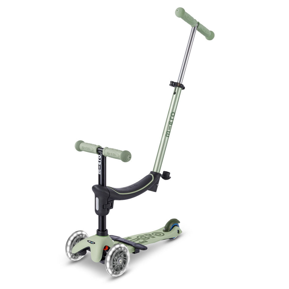 micro-mini2grow-led-vert-sauge-draisienne-et-trottinette-4-en-1 image 2