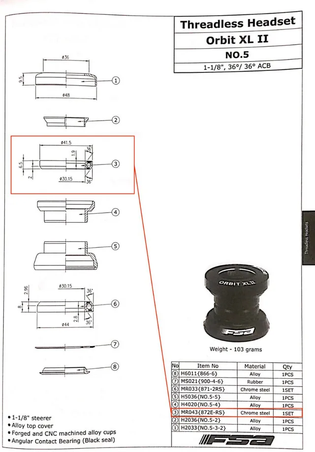 larry-vs-harry-roulement-sup-rieur-fsa-orbit-xl-ii-1-1-8-direction image 1