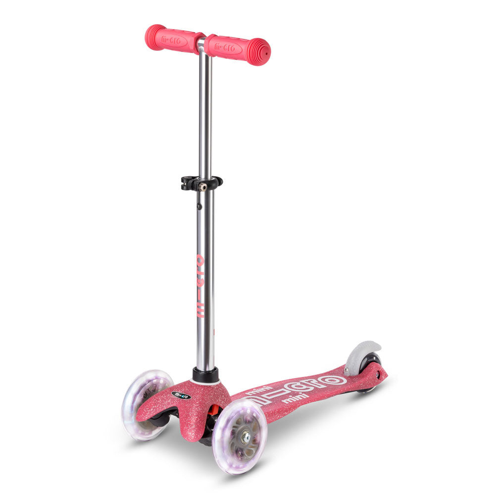 micro-mini-micro-deluxe-led-trottinette-enfant-rose-glitter image 1