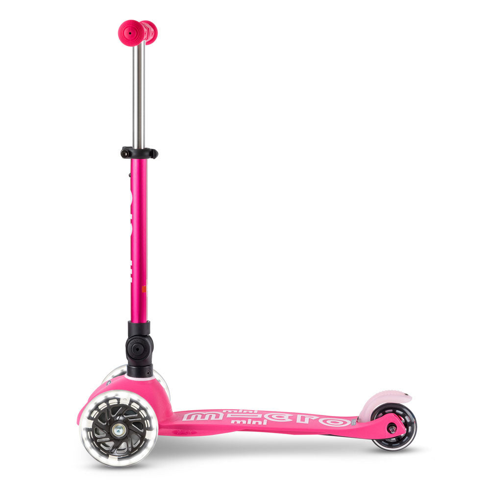 micro-mini-micro-deluxe-led-pliable-trottinette-3-roues-rose-1-5-ans image 3