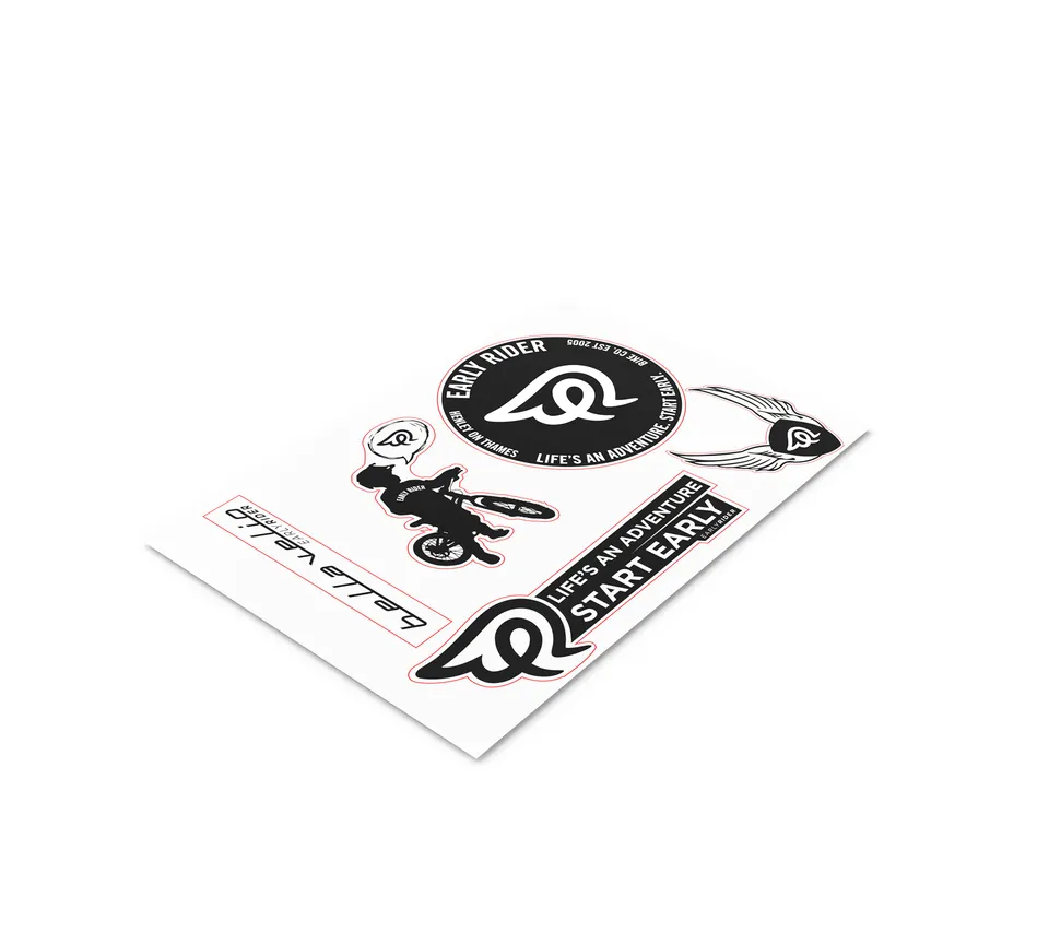 early-rider-sticker-sheet-a5-planche-5-stickers-vinyle-belter image 1