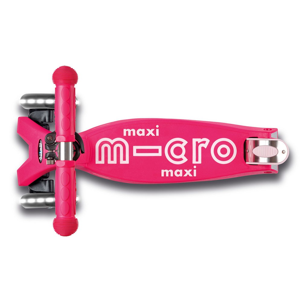 micro-maxi-micro-deluxe-led-trottinette-enfant-rose-5-12-ans image 2